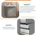 Ver imagem 5 de Gabinete para Banheiro Suspenso Liso 60cm sem Lavatório Yescasa Cinza