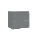Ver imagem 3 de Gabinete para Banheiro Suspenso Liso 60cm sem Lavatório Yescasa Cinza