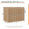 Gabinete para Banheiro Suspenso Ripy 80cm sem Lavatório - 4