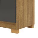 Ver imagem 6 de Cômoda Grande Sapateira Quarto 5 Gavetas 2 Portas Sirios Nature/alasca