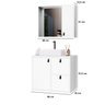 Conjunto Gabinete para Banheiro com Cuba Sobrepor e Espelheira Toro 60 Cm - 3