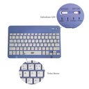 Ver imagem 3 de Teclado e Mouse sem Fio A6732 Slim Recarregável Roxo