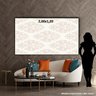 Quadro/ Tela Canvas Magma Dourado 2,00 x 1,20m -Moldura Flutuante cor Preta - Decorativo - 4