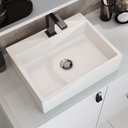 Ver mais imagens de Conjunto Gabinete para Banheiro com Cuba Sobrepor, Tampo de Vidro e Espelheira Toro 80cm