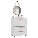 Ver imagem 2 de Conjunto Gabinete para Banheiro com Rodizio, com Cuba de sobrepor e Espelho Kyoto 60cm