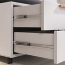 Ver imagem 7 de Conjunto Gabinete para Banheiro com Rodizio, com Cuba de Sobrepor e Espelho Kyoto 60cm Branco