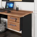 Ver imagem 1 de Gaveteiro para Mesa de Escritório 33cm com Chave 2 Gavetas Multimóveis CR25304