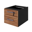 Ver imagem 2 de Gaveteiro para Mesa de Escritório 33cm com Chave 2 Gavetas Multimóveis CR25304