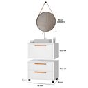 Ver imagem 3 de Conjunto Gabinete para Banheiro com Rodizio, Tampo de Vidro, Cuba de Sobrepor e Espelho Kyoto 60 cm Branco/Avelato