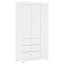 Ver imagem 6 de Cômoda Infantil com Guarda Roupa 3 Portas Ambiente Duda Branco Brilho - Phoenix Baby