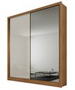 Ver imagem 2 de Guarda Roupa Solteiro com Espelho Mdf 3 Gavetas - Toledo-cumaru/fendi - Móveis Novo Horizonte