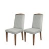 Conjunto com 2 Cadeiras Daisy Linho Carbono/natural - 1