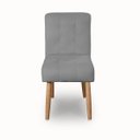 Ver imagem 3 de Cadeira Confortavel Jantar Luna Suede Cinza Claro para Quarto Sala Recepção.
