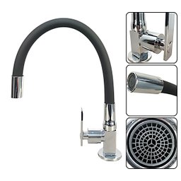 Torneira para Cozinha Gourmet Flexivel Cromada de Bancada Partna 3910 - 2
