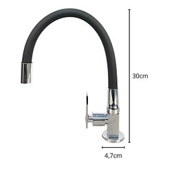 Torneira para Cozinha Gourmet Flexivel Cromada de Bancada Partna 3910 - 3