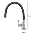 Ver imagem 3 de Torneira para Cozinha Gourmet Flexivel Cromada de Bancada Partna 3910