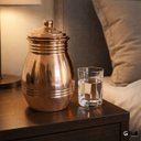 Ver imagem 2 de Jarra Moringa Cobre Puro Água Benefícios Ayurveda 1 Litro