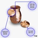 Ver imagem 6 de Jarra Moringa Cobre Puro Água Benefícios Ayurveda 1 Litro