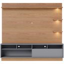 Ver imagem 5 de Estante Painel para Tv 70 Pol com Led Itapema C04 Freijó Cinza Fosco - Lyam Decor