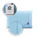 Ver imagem 3 de Kit 2 Pçs Par Fronha Paris Percal 150 Fios 100% Algodão 70x50cm sem Aba: Azul Motorista