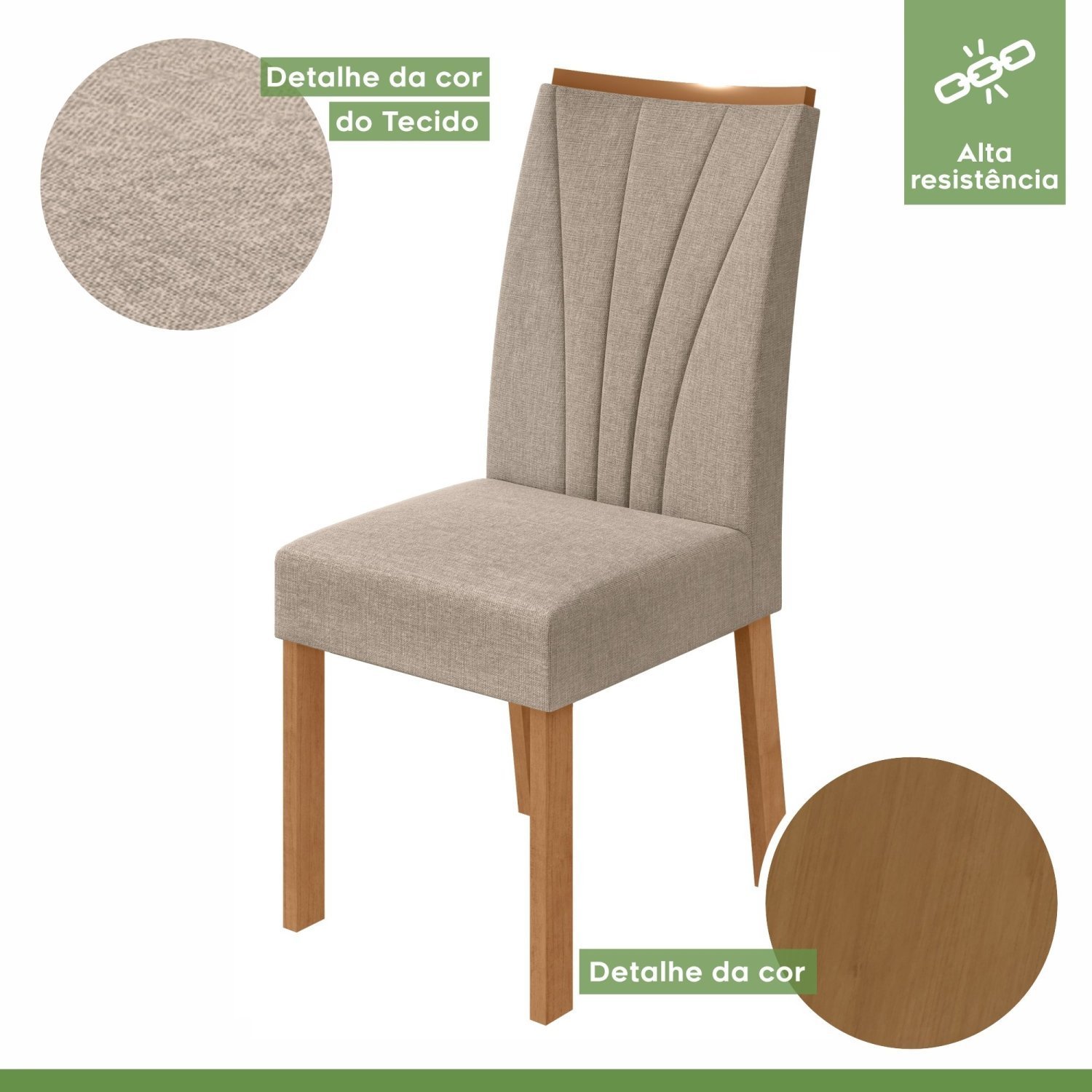 Conjunto Mesa 120cm Celebrare com Vidro e 4 Cadeiras Apogeu - 8
