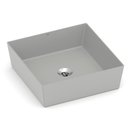 Ver imagem 1 de Cuba de Apoio Quadrado sem Mesa 380x380 Design 2D Cinza/Stone Celite