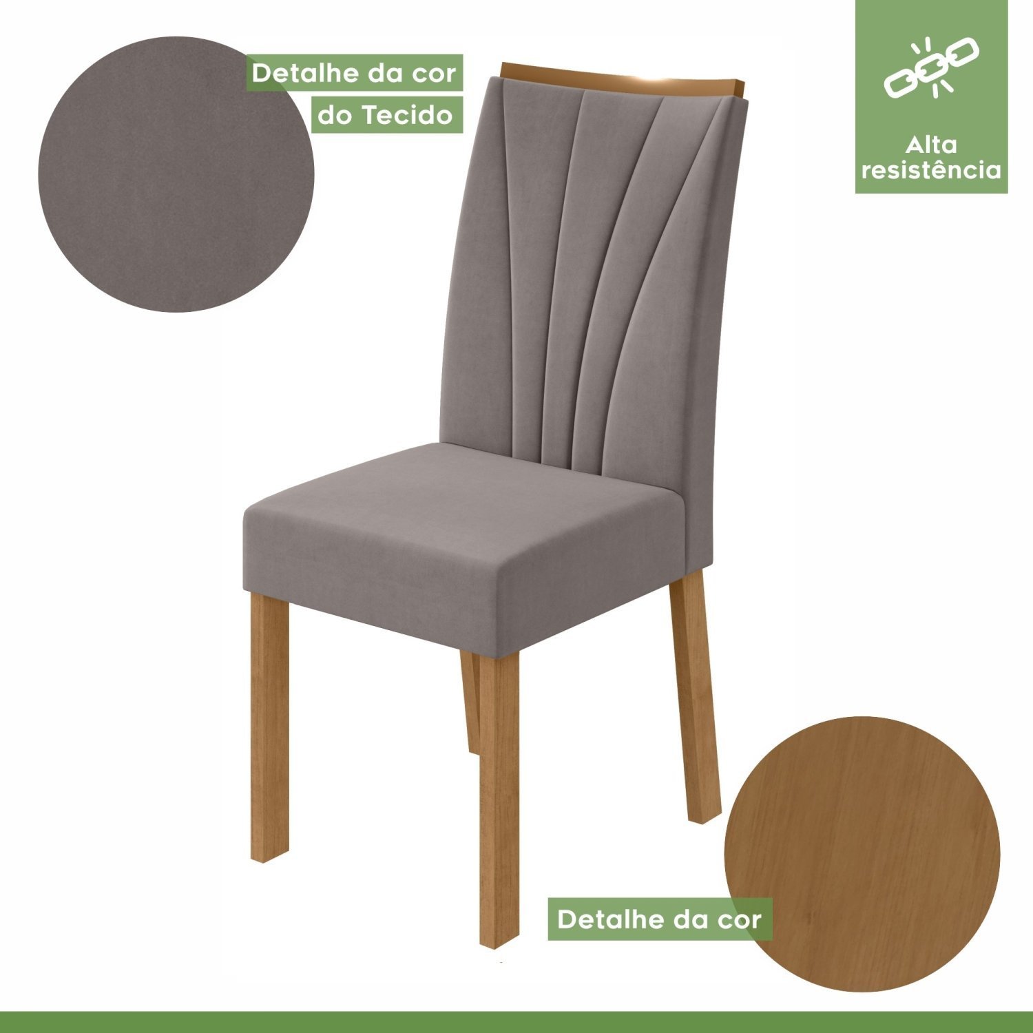 Conjunto Mesa 120cm Celebrare com Vidro e 4 Cadeiras Apogeu - 8