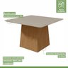Conjunto Sala de Jantar 8 Lugares Quadrada Tampo Vidro/MDF Mesa Nevada e Cadeiras Vênus - 5
