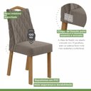 Ver mais imagens de Conjunto Sala de Jantar 8 Lugares Quadrada Tampo Vidro/MDF Mesa Nevada e Cadeiras Vênus