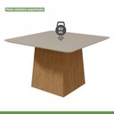 Ver imagem 6 de Conjunto Mesa 130cm Nevada com Vidro Plus com 8 Cadeiras Venus Bege Amêndoa Clean/Off White/Creme