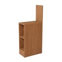 Ver imagem 5 de Mesa de Cabeceira Modulado Flex com 2 Nichos Canela
