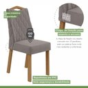 Ver mais imagens de Conjunto Sala de Jantar 8 Lugares Quadrada Tampo Vidro/MDF Mesa Nevada e Cadeiras Vênus