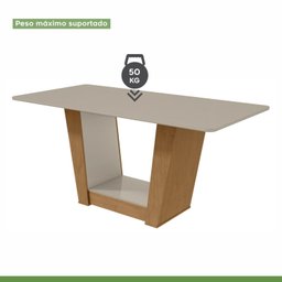 Conjunto Mesa 170cm Apogeu com Vidro e 6 Cadeiras Apogeu - 6