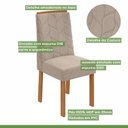 Ver imagem 7 de Conjunto Sala de Jantar 6 Lugares Retangular Tampo Vidro/MDF Mesa Apogeu com Cadeiras Astrid