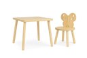 Ver imagem 1 de Mesa e 1 Cadeira Infantil Borboleta – Madeira Pinus Natural