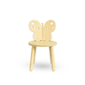 Mesa e 1 Cadeira Infantil Borboleta – Madeira Pinus Natural - 2