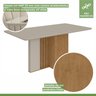 Conjunto Sala de Jantar 6 Lugares Retangular Tampo Vidro/MDF Mesa Astrid com Cadeiras Apogeu - 11