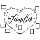 Ver imagem 1 de Adesivo de Parede Decorativo Frase Quadro para Foto Família