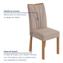 Ver mais imagens de Conjunto Sala de Jantar 6 Lugares Retangular Tampo Vidro/MDF Mesa Astrid com Cadeiras Apogeu Bege Amêndoa Clean/Off White/ Creme