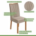 Ver imagem 7 de Conjunto Sala de Jantar 6 Lugares Retangular Tampo Vidro/MDF Mesa Astrid com Cadeiras Apogeu