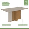 Conjunto Sala de Jantar 6 Lugares Retangular Tampo Vidro/MDF Mesa Astrid com Cadeiras Apogeu - 12