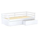 Ver imagem 1 de Cama Infantil Eco com 02 Gavetas Madeira Maciça Branco Mobilistore