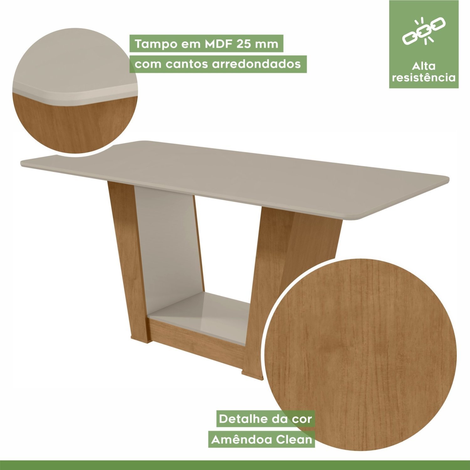 Conjunto Mesa 170cm Apogeu com 6 Cadeiras Apogeu - 10