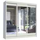 Ver imagem 2 de Guarda-roupa Casal Madesa Istambul 3 Portas de Correr de Espelho 3 Gavetas
