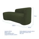 Ver imagem 3 de Kit Divã Recamier Orgânico França 250cm Lado Esquerdo e 2 Poltronas Amore Linho