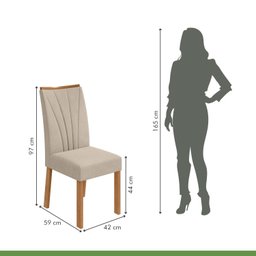 Conjunto Mesa 90cm Celebrare com Vidro e 4 Cadeiras Apogeu - 4