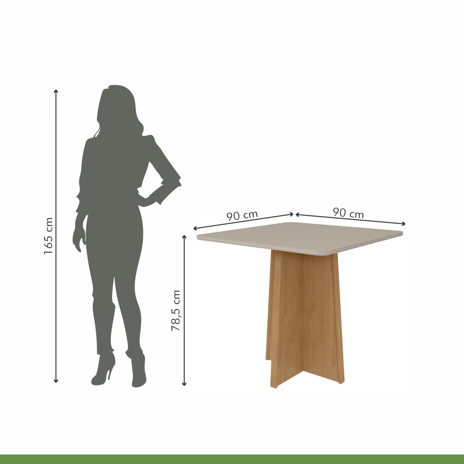 Conjunto Mesa 90cm Celebrare com Vidro e 4 Cadeiras Apogeu - 3