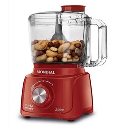 Mini Processador Turbo Pratic 300w 500ml 127v Vermelho - Mondial - 1