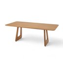 Ver imagem 1 de Mesa de Jantar Retangular de Madeira Panamera 160cm X 90cm Champagne