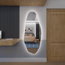 Ver imagem 2 de Espelho Orgânico Decorativo Lapidado com Led 80x50 Cm E05 para Sala, Quarto, Banheiro, 6000k 220v